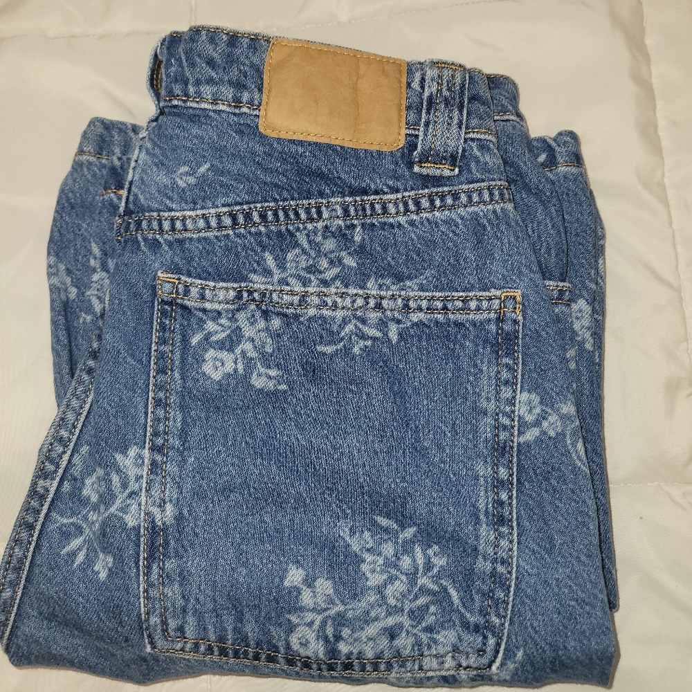 Blue Floral Women's Jeans